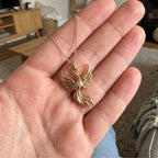 Anka Kuşu Kolye | Fable Serisi | Altın Kaplama 925 Gümüş | Mihu Jewelry