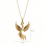 Anka Kuşu Kolye | Fable Serisi | Altın Kaplama 925 Gümüş | Mihu Jewelry