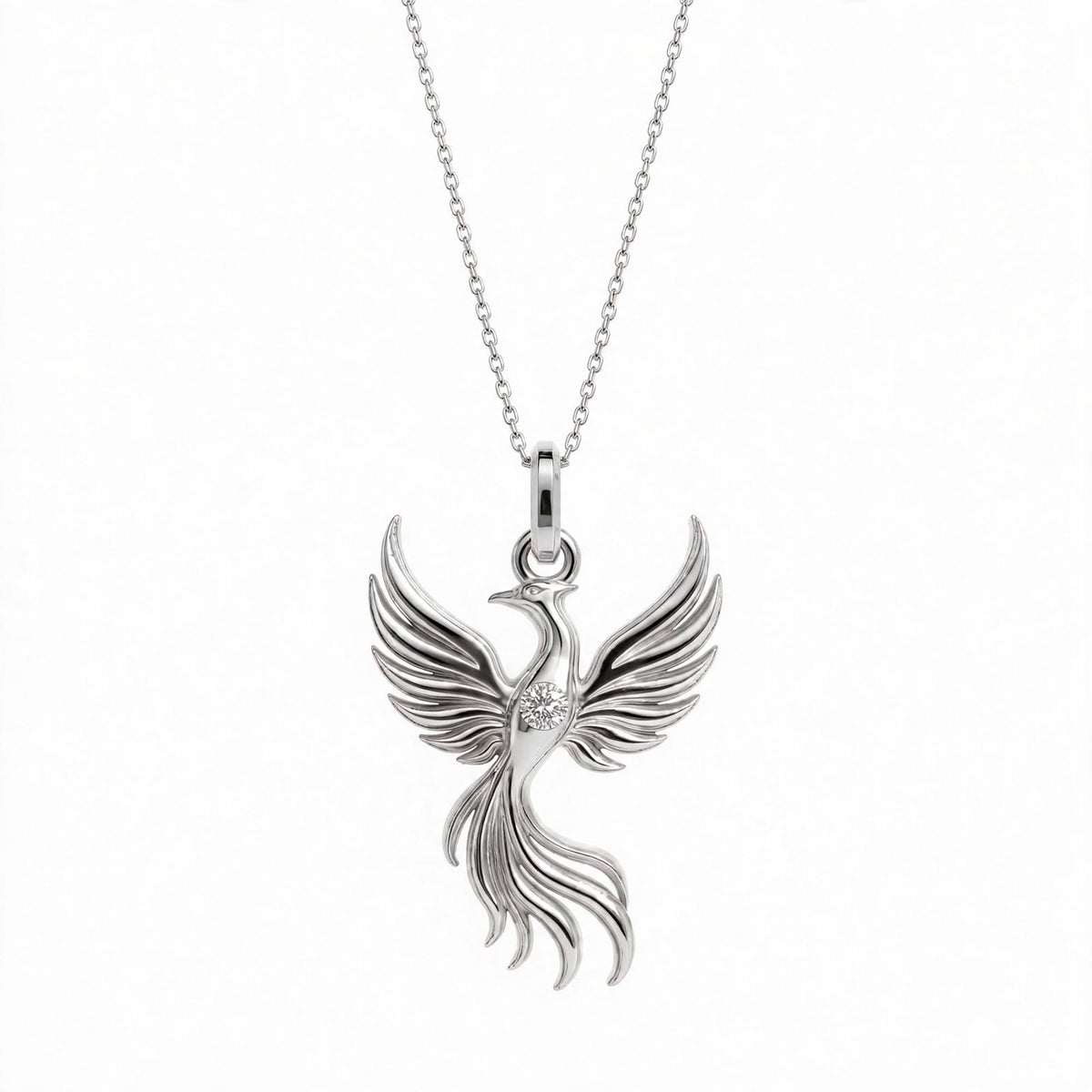 Anka Kuşu Kolye | Fable Serisi | Altın Kaplama 925 Gümüş | Mihu Jewelry