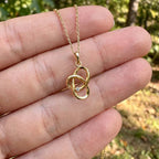 Aşk Düğümü Kolye | Fable Serisi | Altın Kaplama 925 Gümüş | Mihu Jewelry