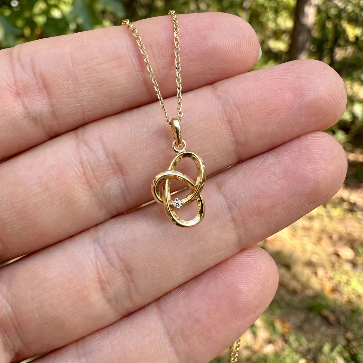 Aşk Düğümü Kolye | Fable Serisi | Altın Kaplama 925 Gümüş | Mihu Jewelry