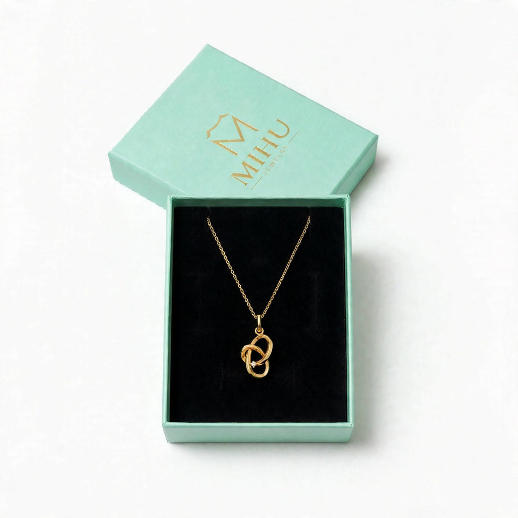Aşk Düğümü Kolye | Fable Serisi | Altın Kaplama 925 Gümüş | Mihu Jewelry