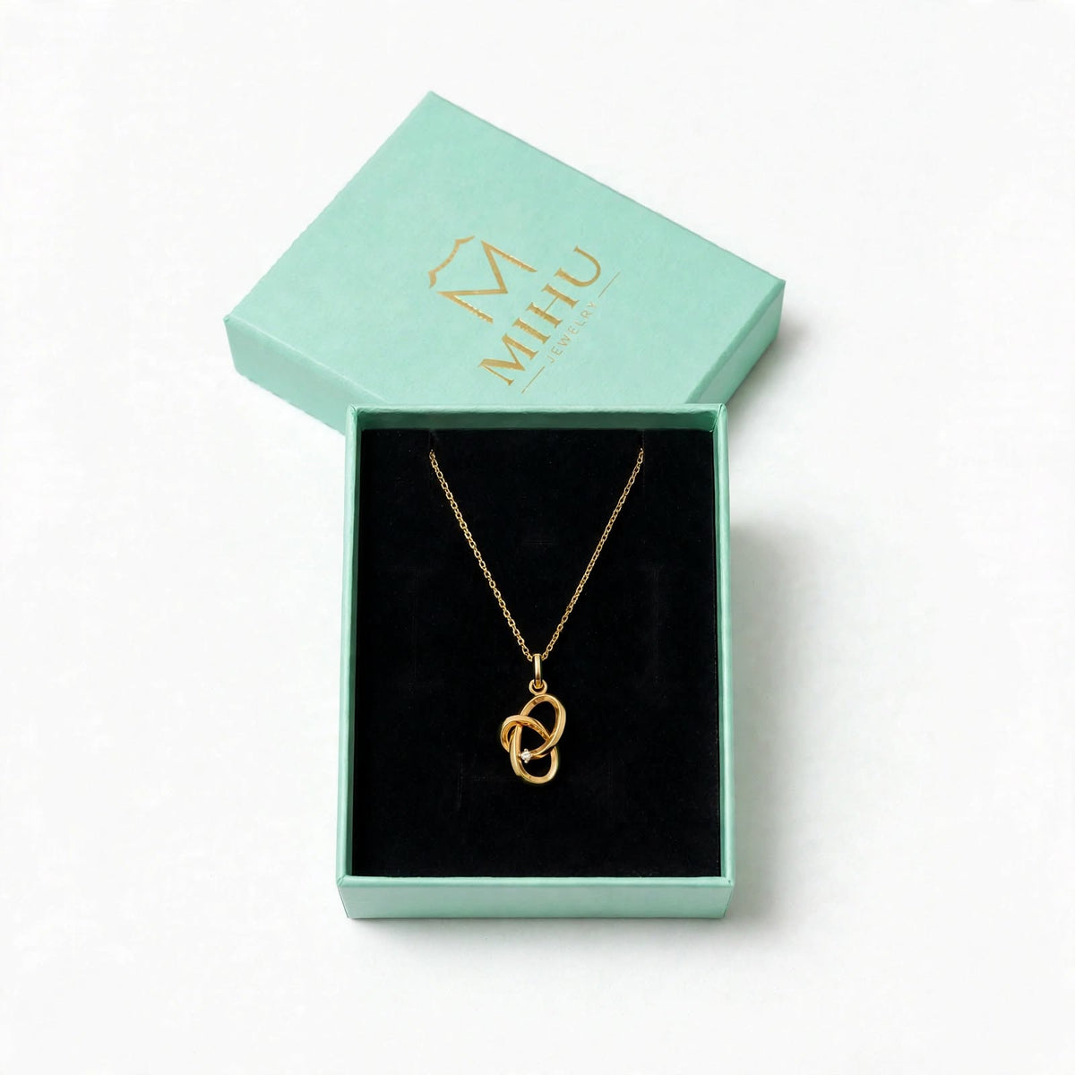 Aşk Düğümü Kolye | Fable Serisi | Altın Kaplama 925 Gümüş | Mihu Jewelry