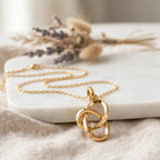 Aşk Düğümü Kolye | Fable Serisi | Altın Kaplama 925 Gümüş | Mihu Jewelry