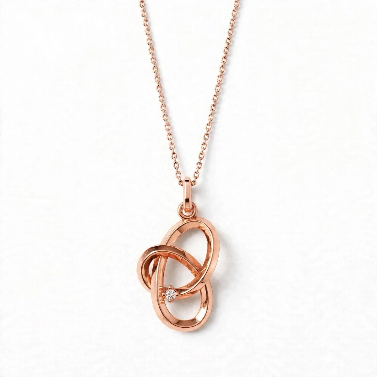 Aşk Düğümü Kolye | Fable Serisi | Altın Kaplama 925 Gümüş | Mihu Jewelry