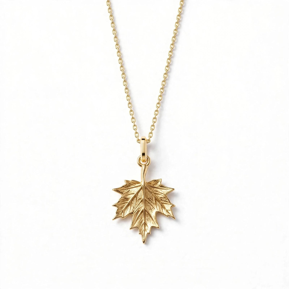 Çınar Yaprağı Kolye | Season Serisi | 925 Gümüş | Mihu Jewelry
