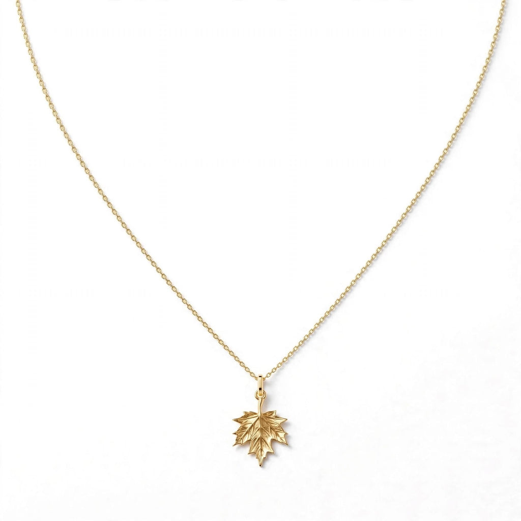 Çınar Yaprağı Kolye | Season Serisi | 925 Gümüş | Mihu Jewelry