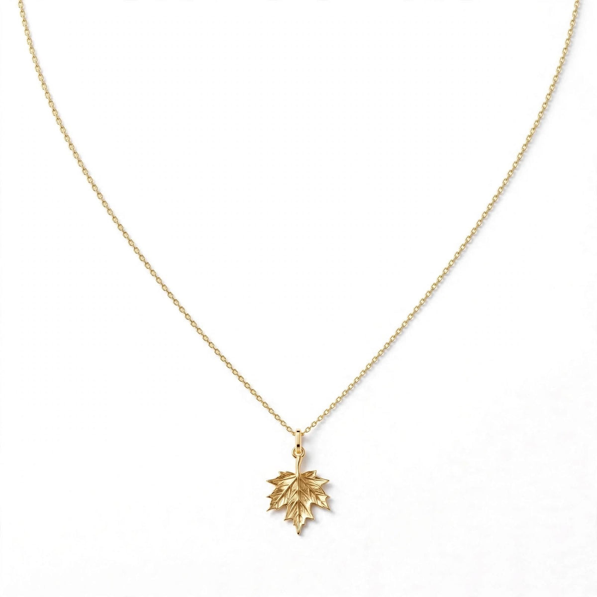 Çınar Yaprağı Kolye | Season Serisi | 925 Gümüş | Mihu Jewelry