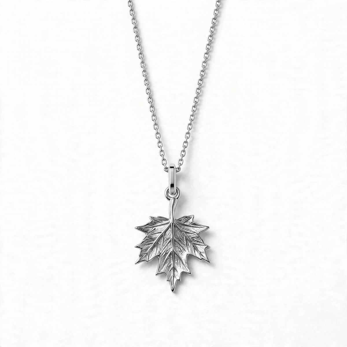 Çınar Yaprağı Kolye | Season Serisi | 925 Gümüş | Mihu Jewelry