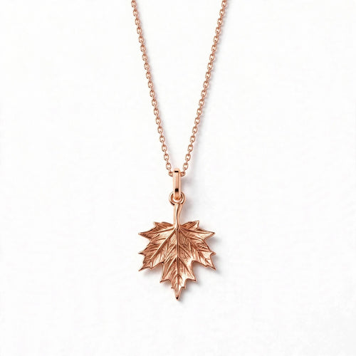 Çınar Yaprağı Kolye | Season Serisi | 925 Gümüş | Mihu Jewelry
