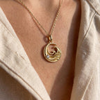 ESTP Dalga Kolye | Altın Kaplama 925 Gümüş | Mihu Jewelry