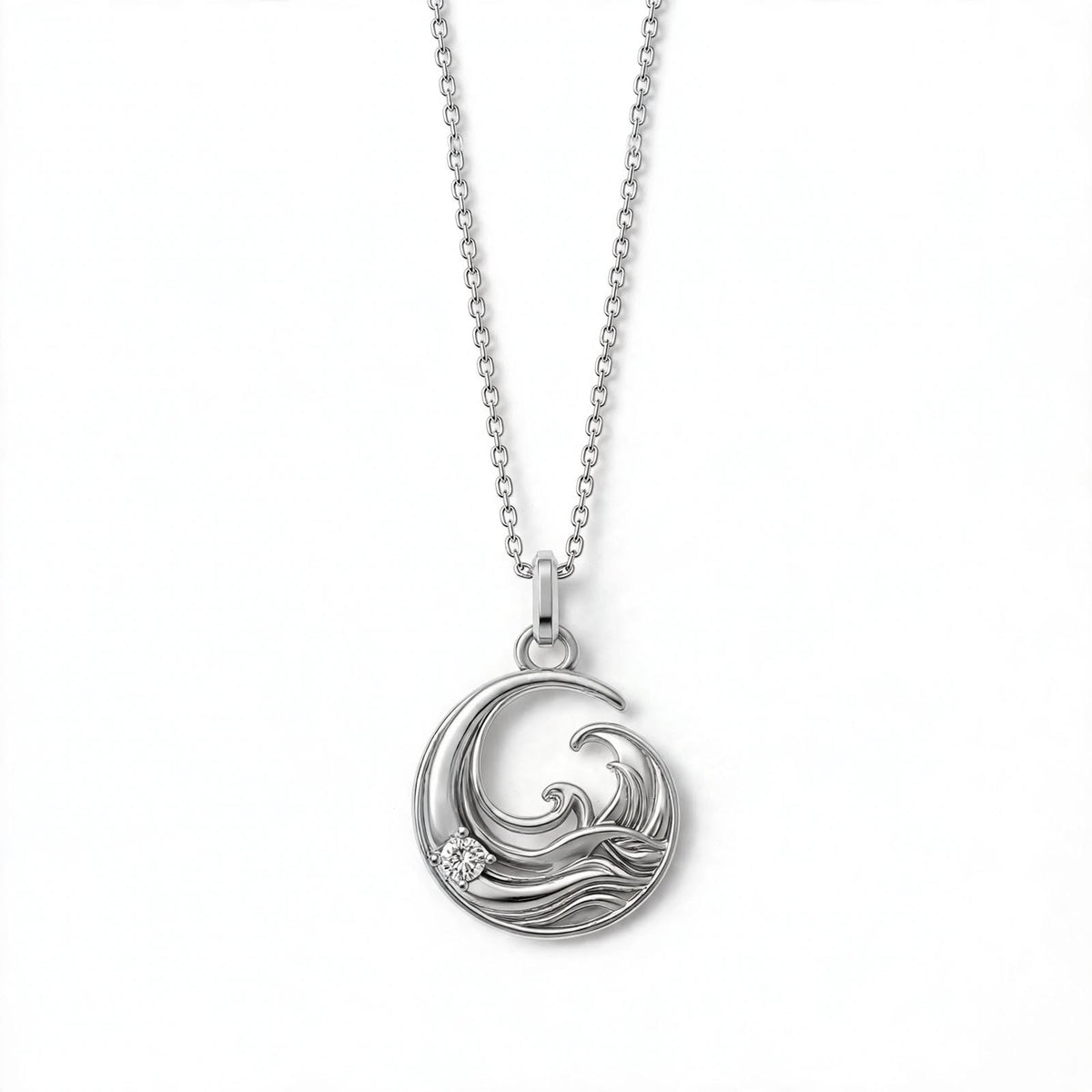 ESTP Dalga Kolye | Altın Kaplama 925 Gümüş | Mihu Jewelry