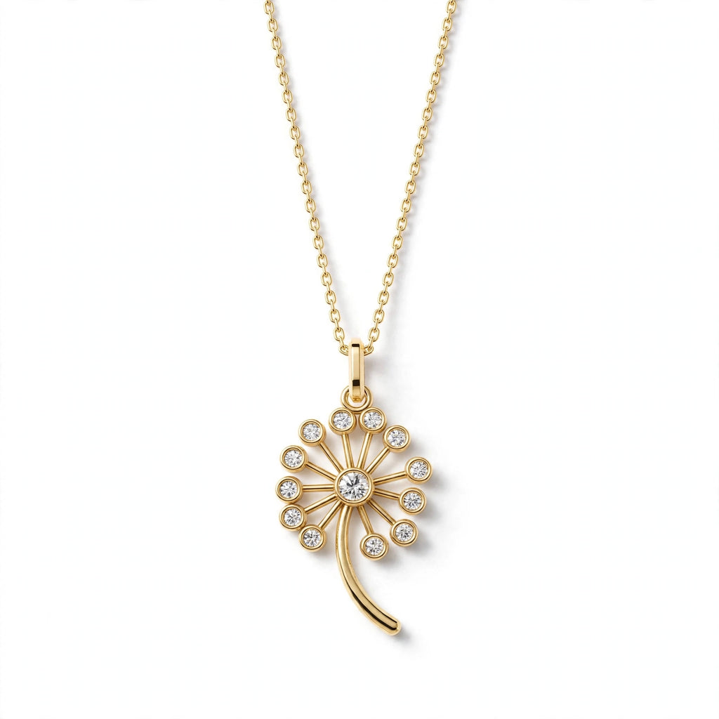 Karahindiba Kolye | Fable Serisi | 925 Gümüş | Mihu Jewelry