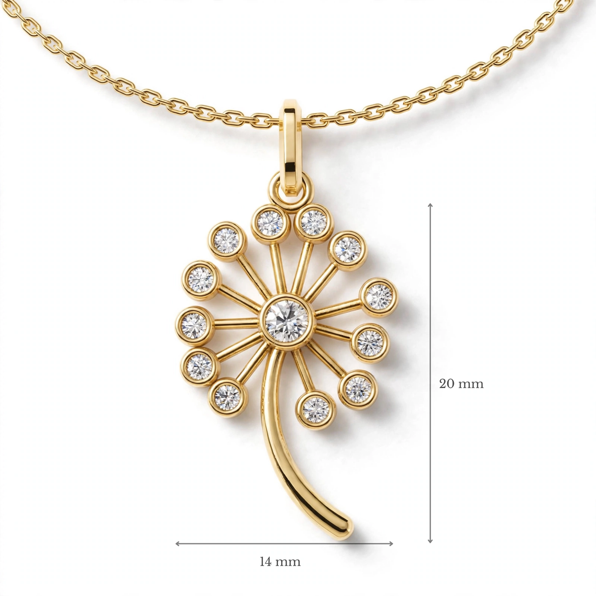 Karahindiba Kolye | Fable Serisi | 925 Gümüş | Mihu Jewelry