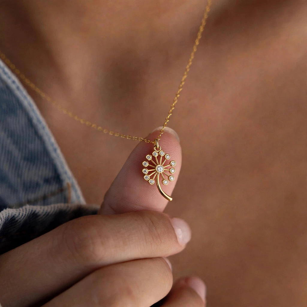 Karahindiba Kolye | Fable Serisi | 925 Gümüş | Mihu Jewelry