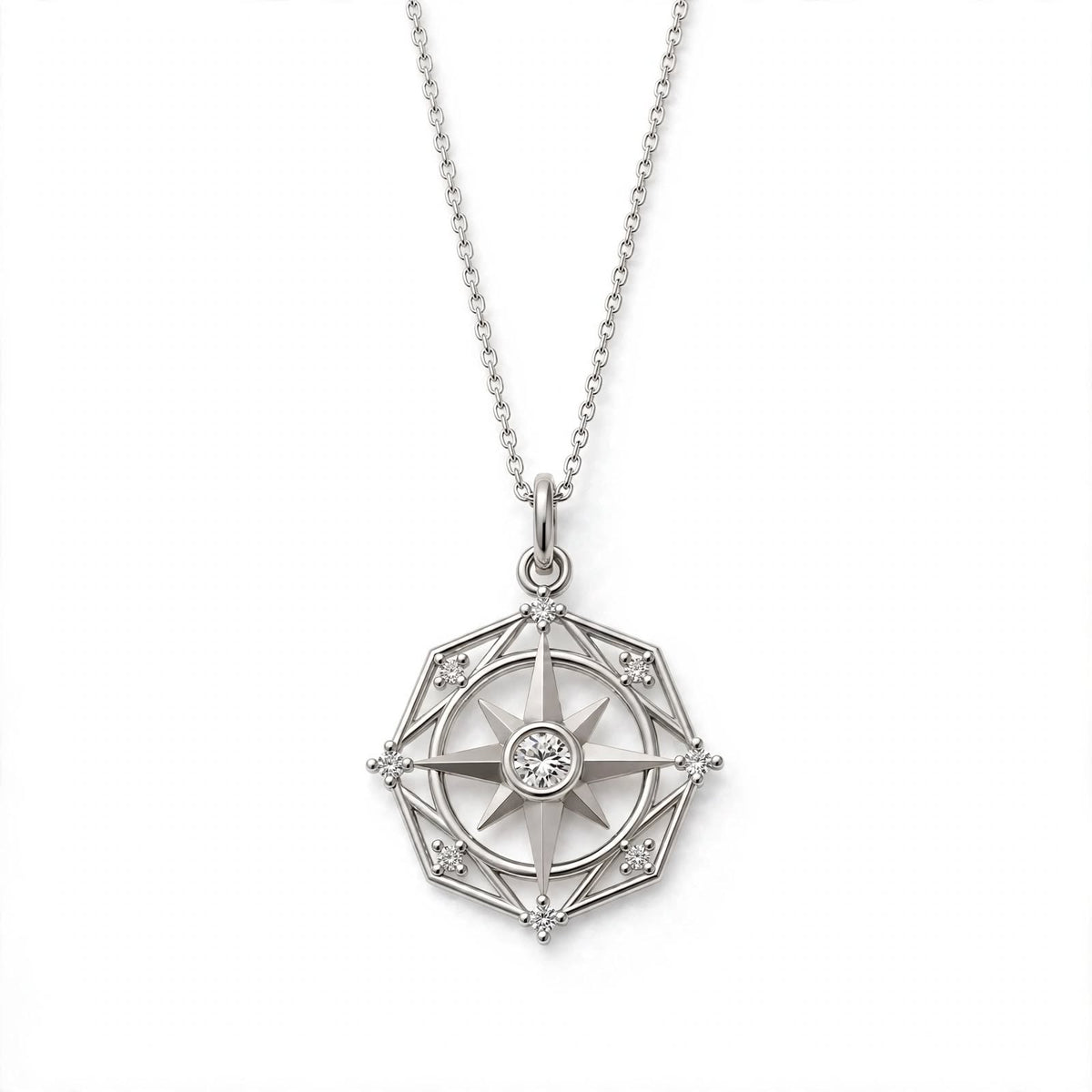 ENTP Pusula Kolye | Altın Kaplama 925 Gümüş | Mihu Jewelry
