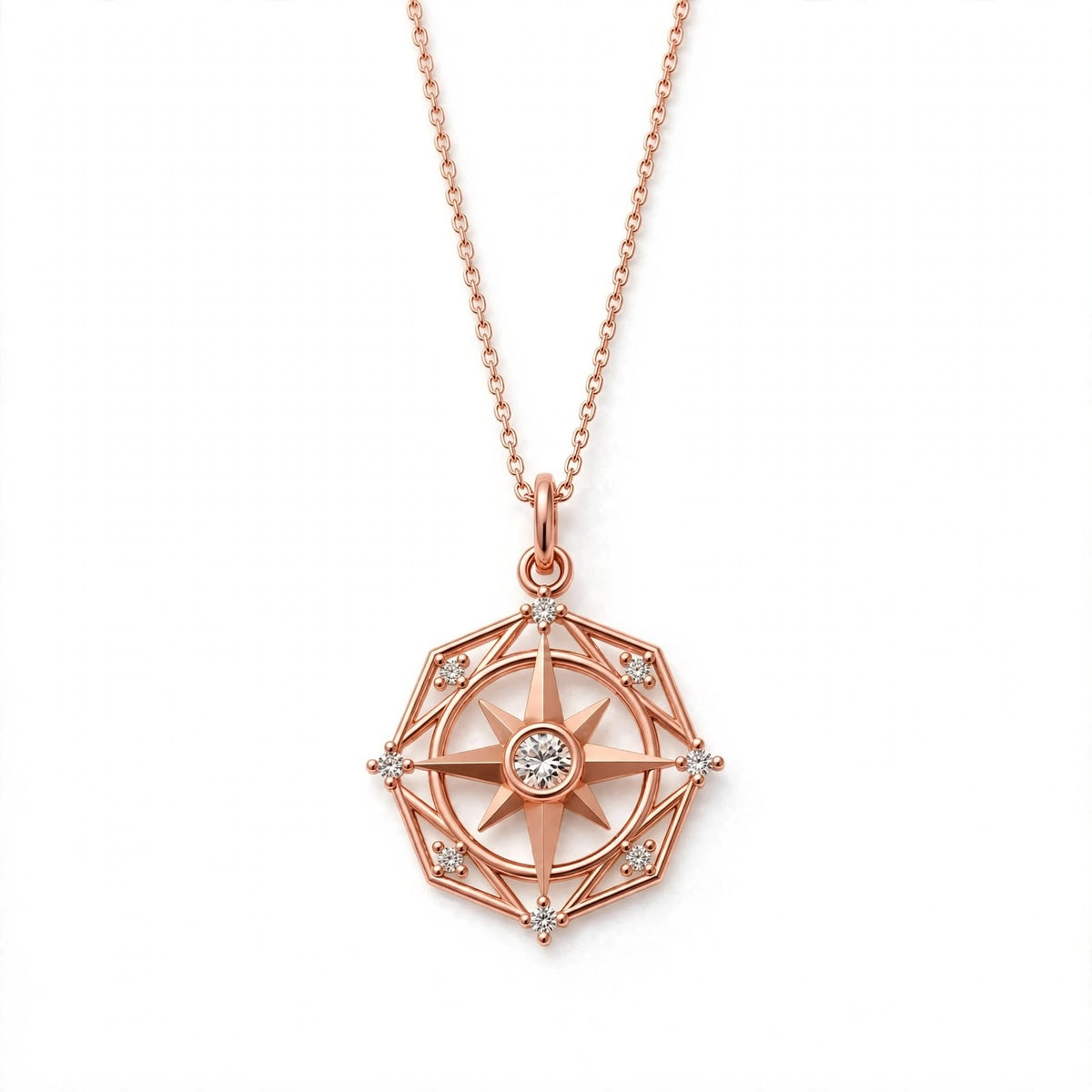 ENTP Pusula Kolye | Altın Kaplama 925 Gümüş | Mihu Jewelry