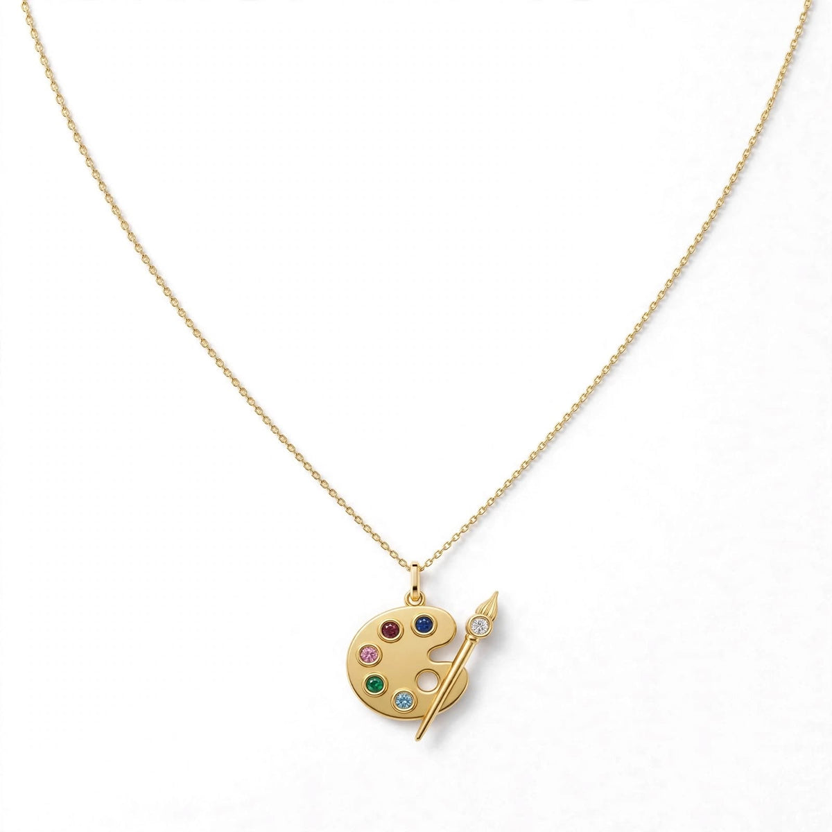 ESFP Palet Kolye | MBTI Serisi | 925 Gümüş | Mihu Jewelry