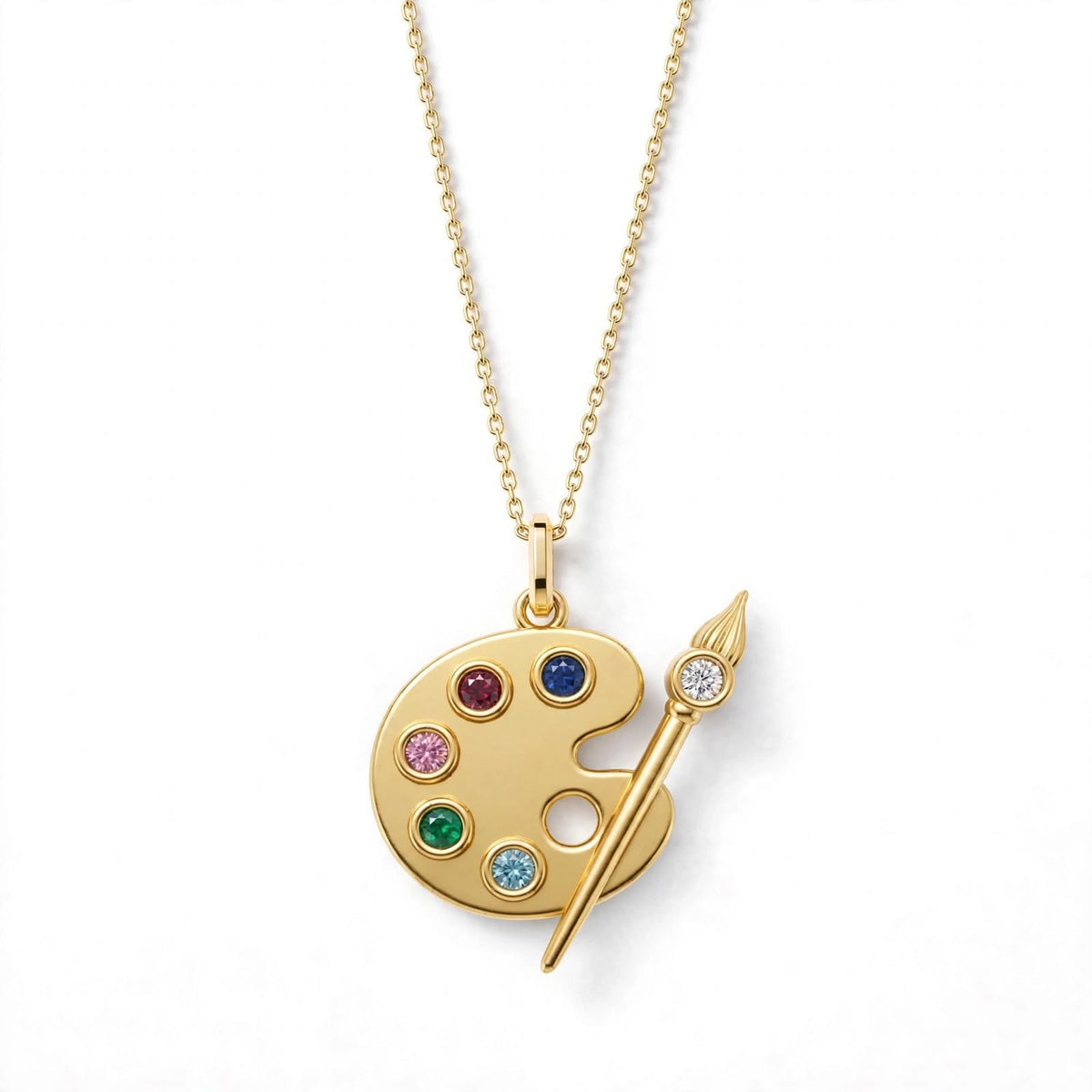 ESFP Palet Kolye | MBTI Serisi | 925 Gümüş | Mihu Jewelry