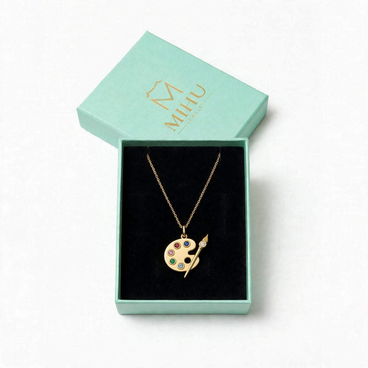 ESFP Palet Kolye | MBTI Serisi | 925 Gümüş | Mihu Jewelry