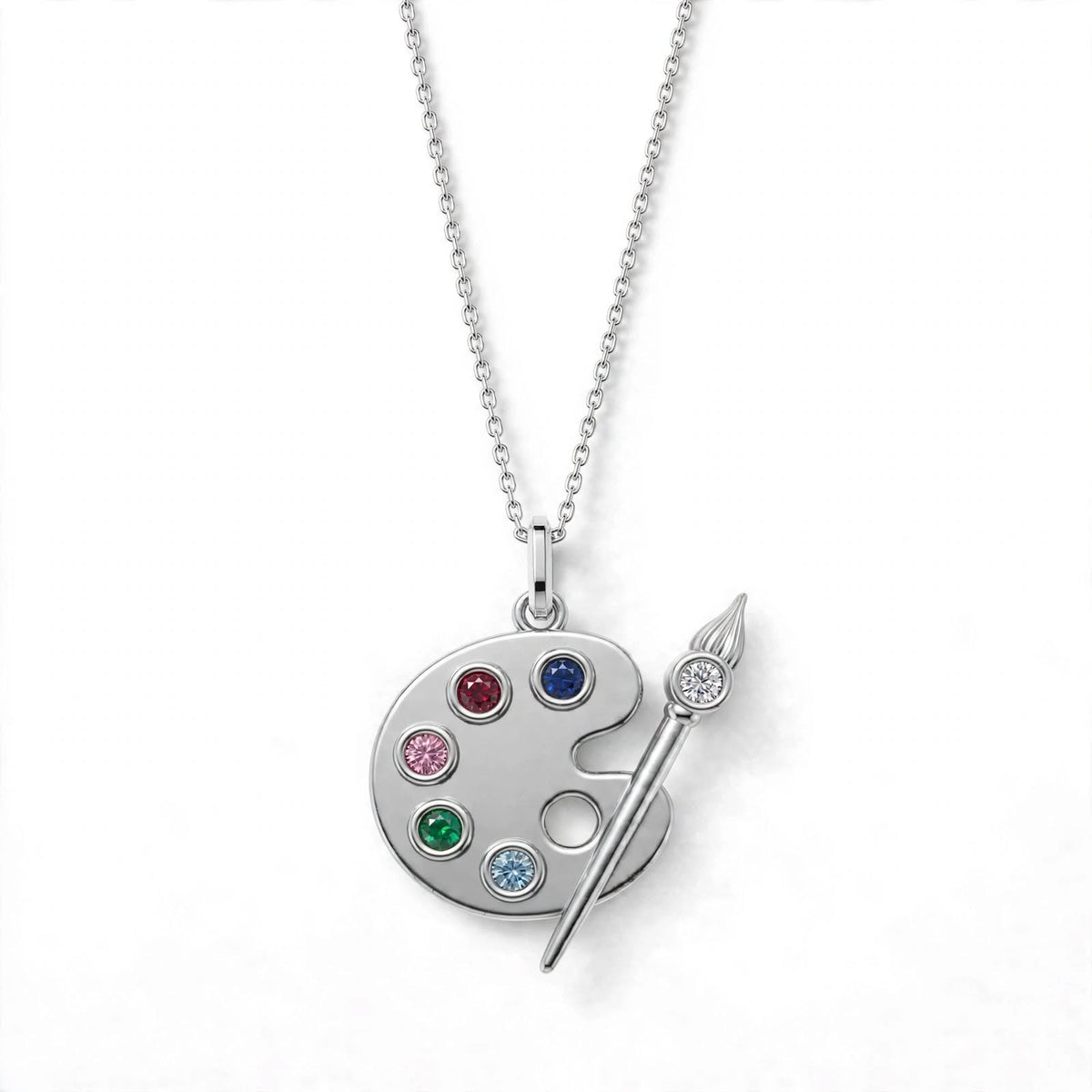 ESFP Palet Kolye | MBTI Serisi | 925 Gümüş | Mihu Jewelry