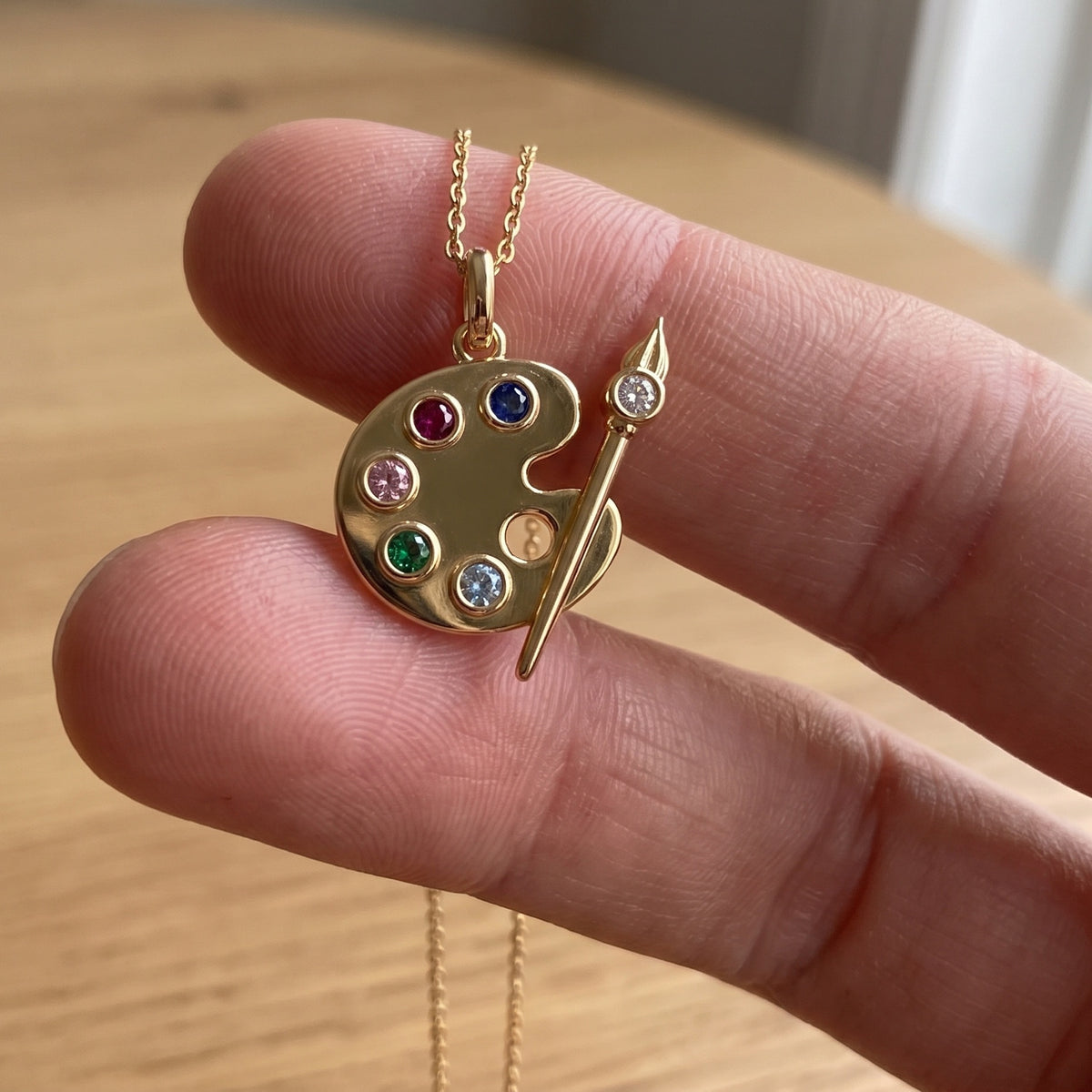 ESFP Palet Kolye | MBTI Serisi | 925 Gümüş | Mihu Jewelry