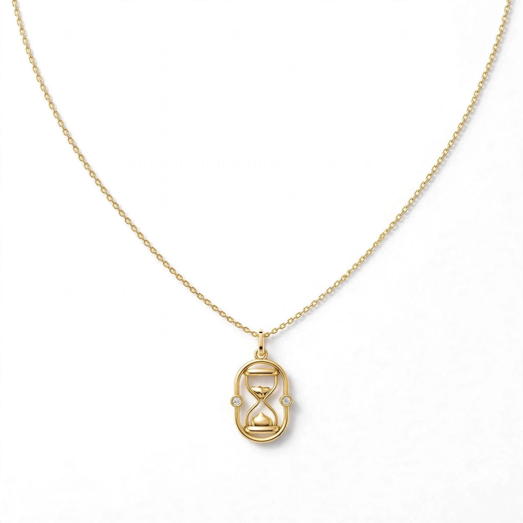 ESTJ Kum Saati Kolye | Altın Kaplama 925 Gümüş | Mihu Jewelry