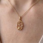 ESTJ Kum Saati Kolye | Altın Kaplama 925 Gümüş | Mihu Jewelry