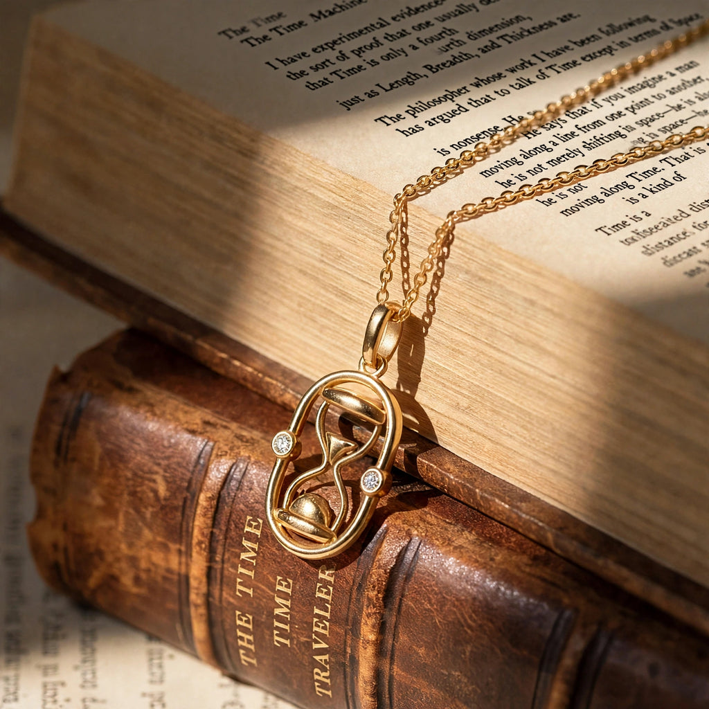 ESTJ Kum Saati Kolye | Altın Kaplama 925 Gümüş | Mihu Jewelry