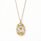 ESTJ Kum Saati Kolye | Altın Kaplama 925 Gümüş | Mihu Jewelry