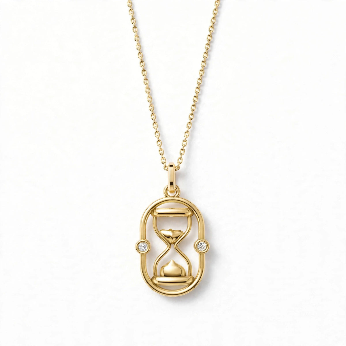 ESTJ Kum Saati Kolye | Altın Kaplama 925 Gümüş | Mihu Jewelry