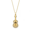 Gitar Kolye | Fable Serisi | Altın Kaplama 925 Gümüş | Zirkon Taşlı | Mihu Jewelry