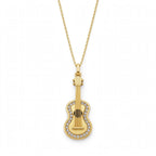 Gitar Kolye | Fable Serisi | Altın Kaplama 925 Gümüş | Zirkon Taşlı | Mihu Jewelry