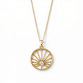 Güneş Madalyon Kolye | Fable Serisi | Altın Kaplama 925 Gümüş | Mihu Jewelry