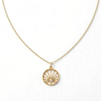 Güneş Madalyon Kolye | Fable Serisi | Altın Kaplama 925 Gümüş | Mihu Jewelry
