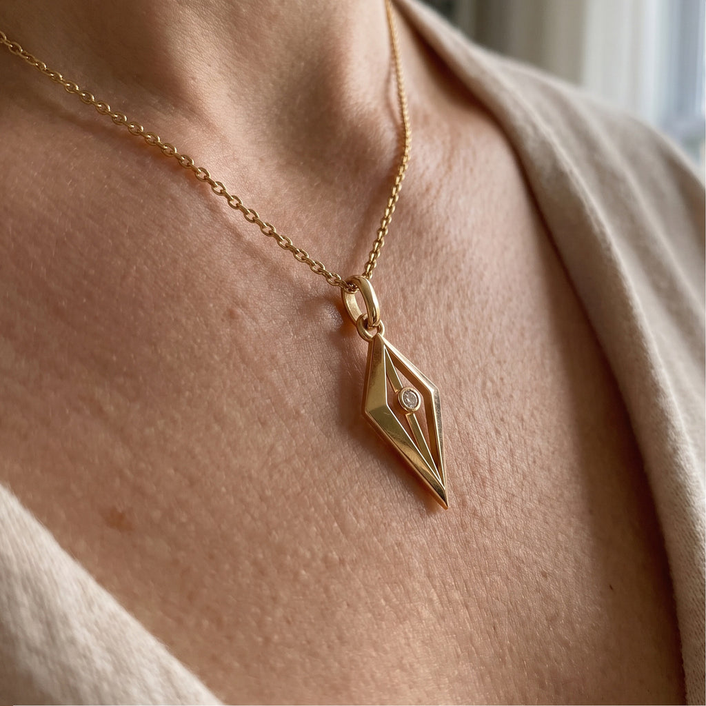 INTJ Mimar Kolye | Altın Kaplama 925 Gümüş | Mihu Jewelry