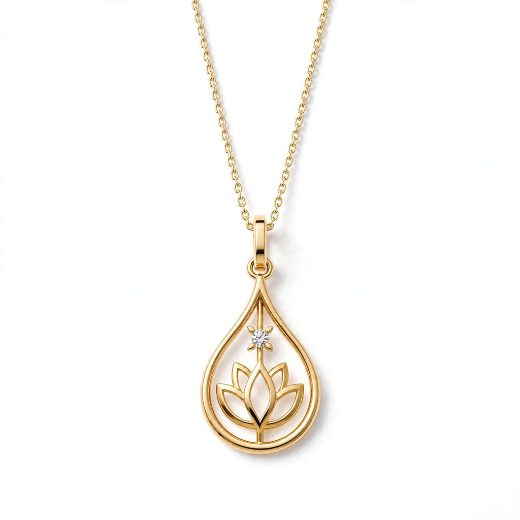 ISFP Lotus Kolye | MBTI Serisi | 925 Gümüş | Mihu Jewelry