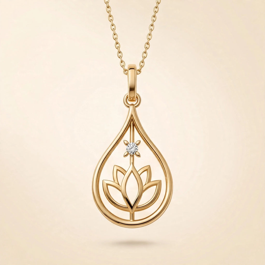 ISFP Lotus Kolye | MBTI Serisi | 925 Gümüş | Mihu Jewelry