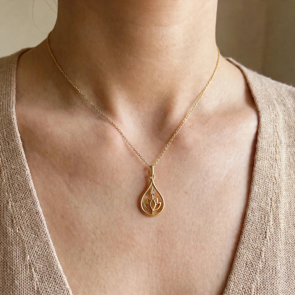 ISFP Lotus Kolye | MBTI Serisi | 925 Gümüş | Mihu Jewelry
