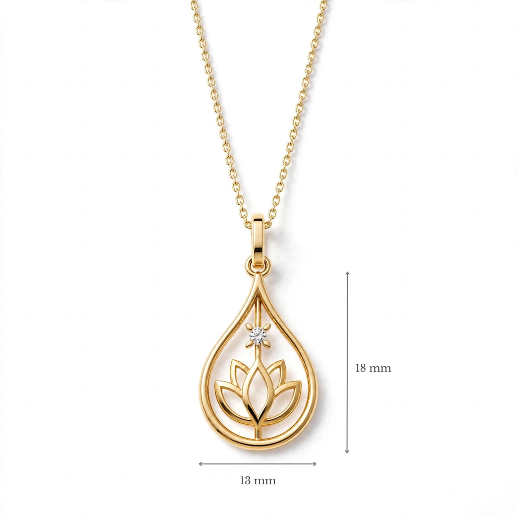 ISFP Lotus Kolye | MBTI Serisi | 925 Gümüş | Mihu Jewelry