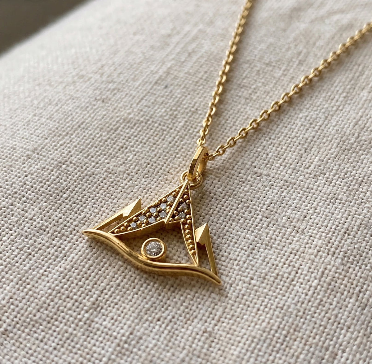 ISTP Dağ Kolye | Altın Kaplama 925 Gümüş | Mihu Jewelry