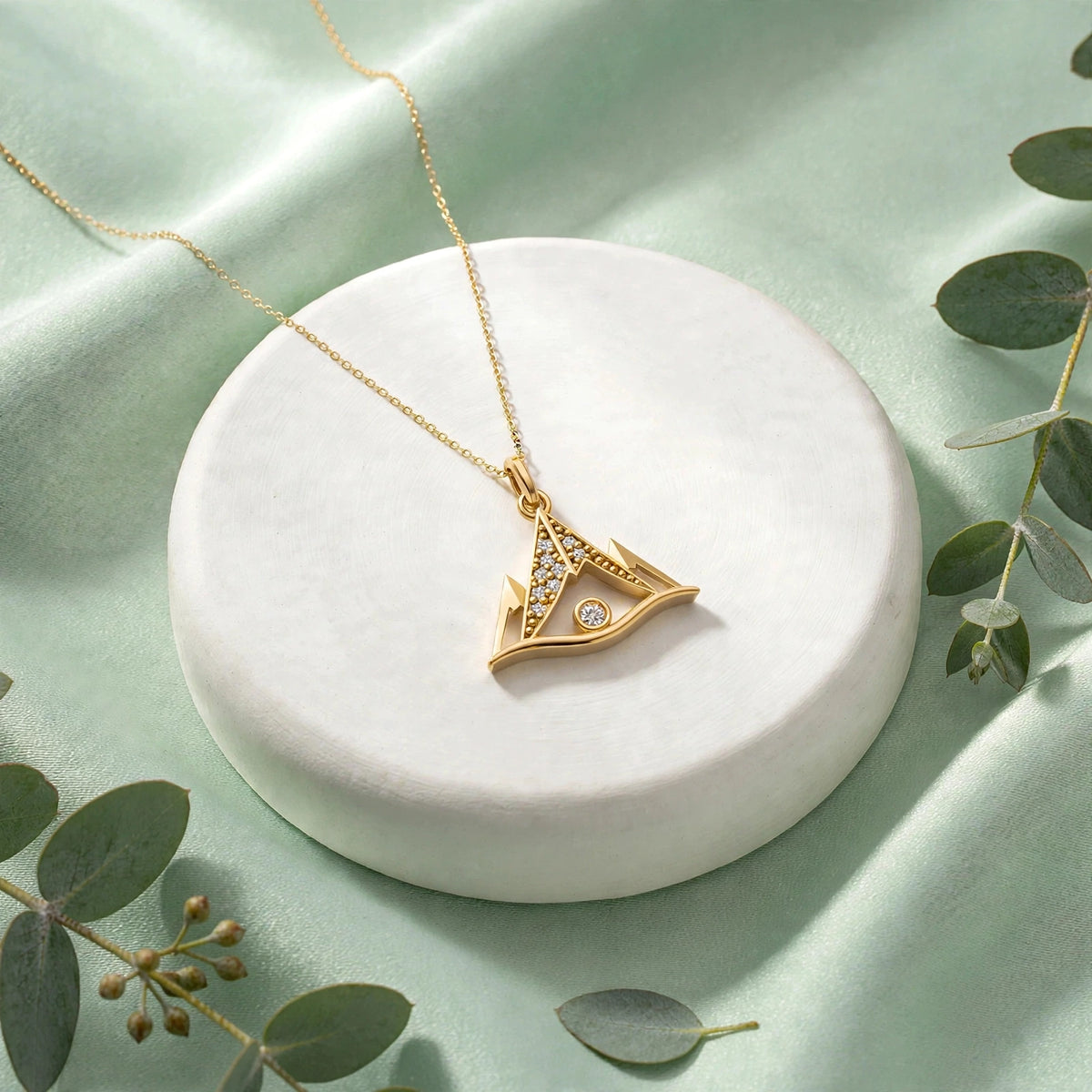 ISTP Dağ Kolye | Altın Kaplama 925 Gümüş | Mihu Jewelry