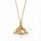 ISTP Dağ Kolye | Altın Kaplama 925 Gümüş | Mihu Jewelry