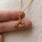 ISTP Dağ Kolye | Altın Kaplama 925 Gümüş | Mihu Jewelry