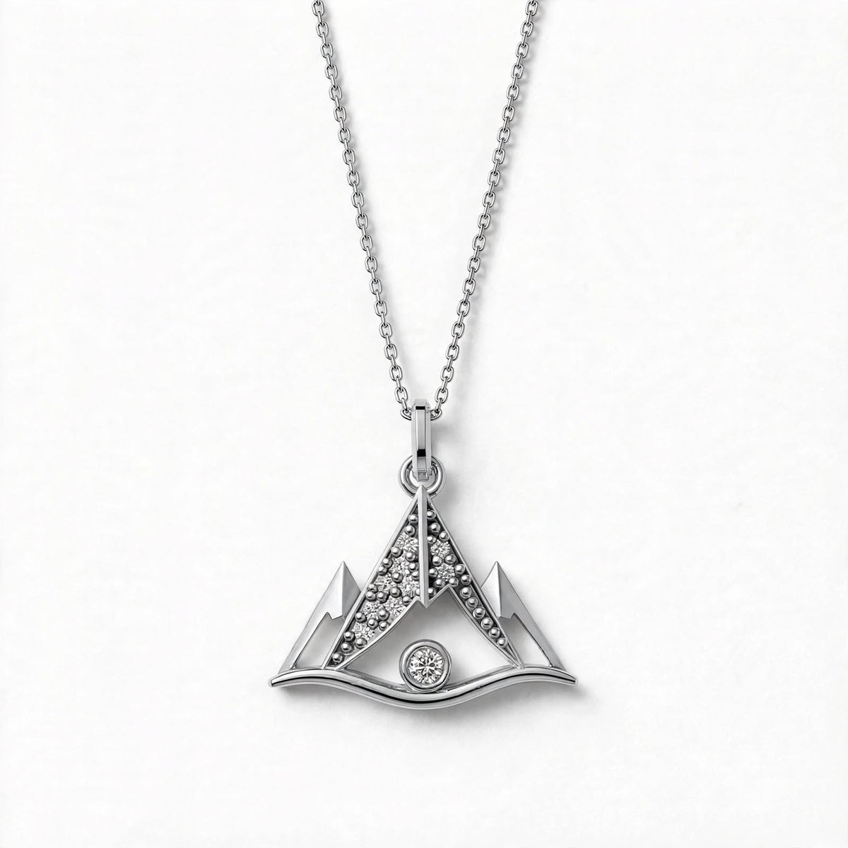 ISTP Dağ Kolye | Altın Kaplama 925 Gümüş | Mihu Jewelry