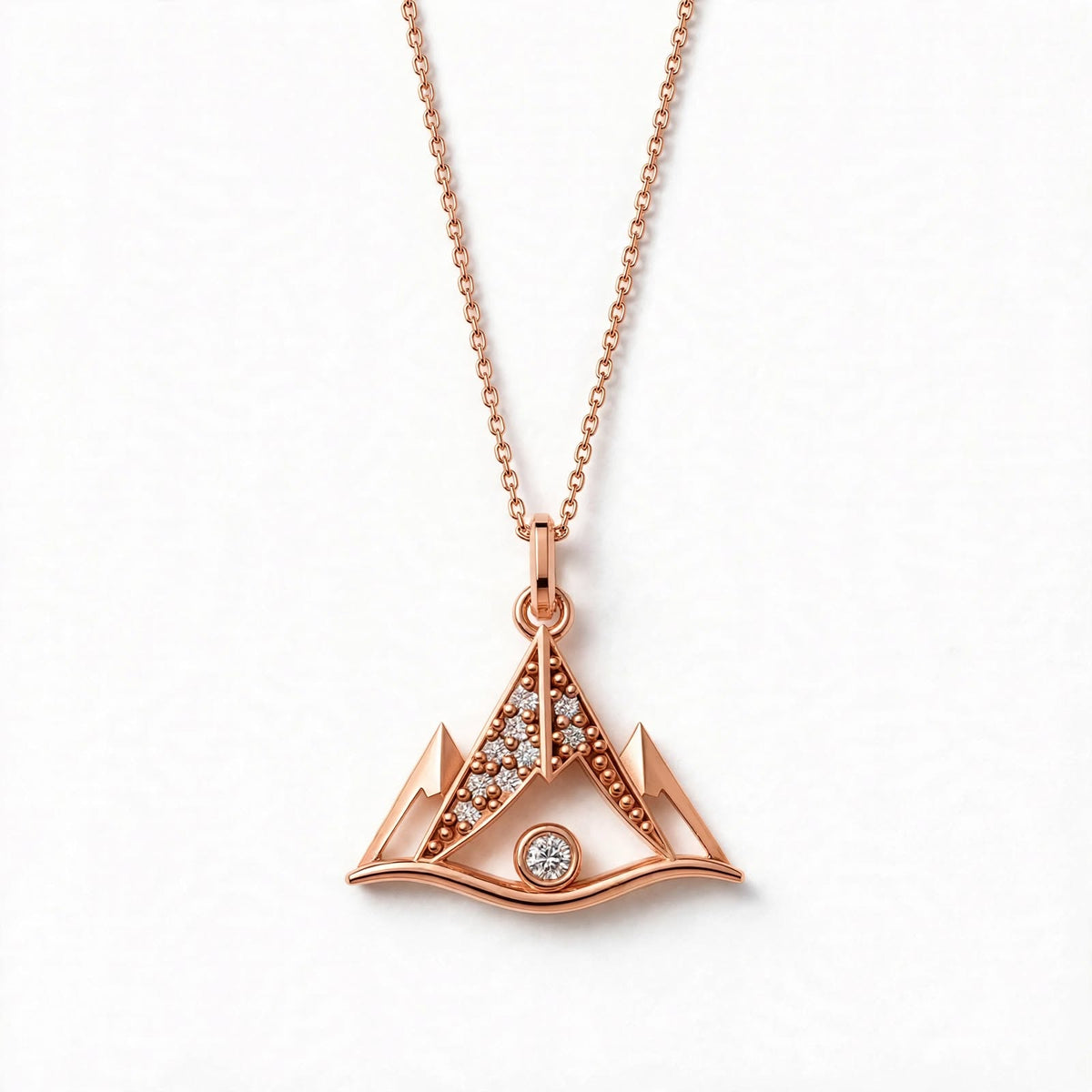 ISTP Dağ Kolye | Altın Kaplama 925 Gümüş | Mihu Jewelry