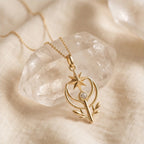 Kuzey Yıldızı Lale Kolye | Fable Serisi | 925 Gümüş | Mihu Jewelry