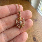 Kuzey Yıldızı Lale Kolye | Fable Serisi | 925 Gümüş | Mihu Jewelry
