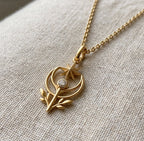 Kuzey Yıldızı Lale Kolye | Fable Serisi | 925 Gümüş | Mihu Jewelry