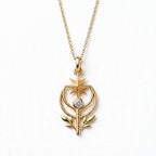 Kuzey Yıldızı Lale Kolye | Fable Serisi | 925 Gümüş | Mihu Jewelry